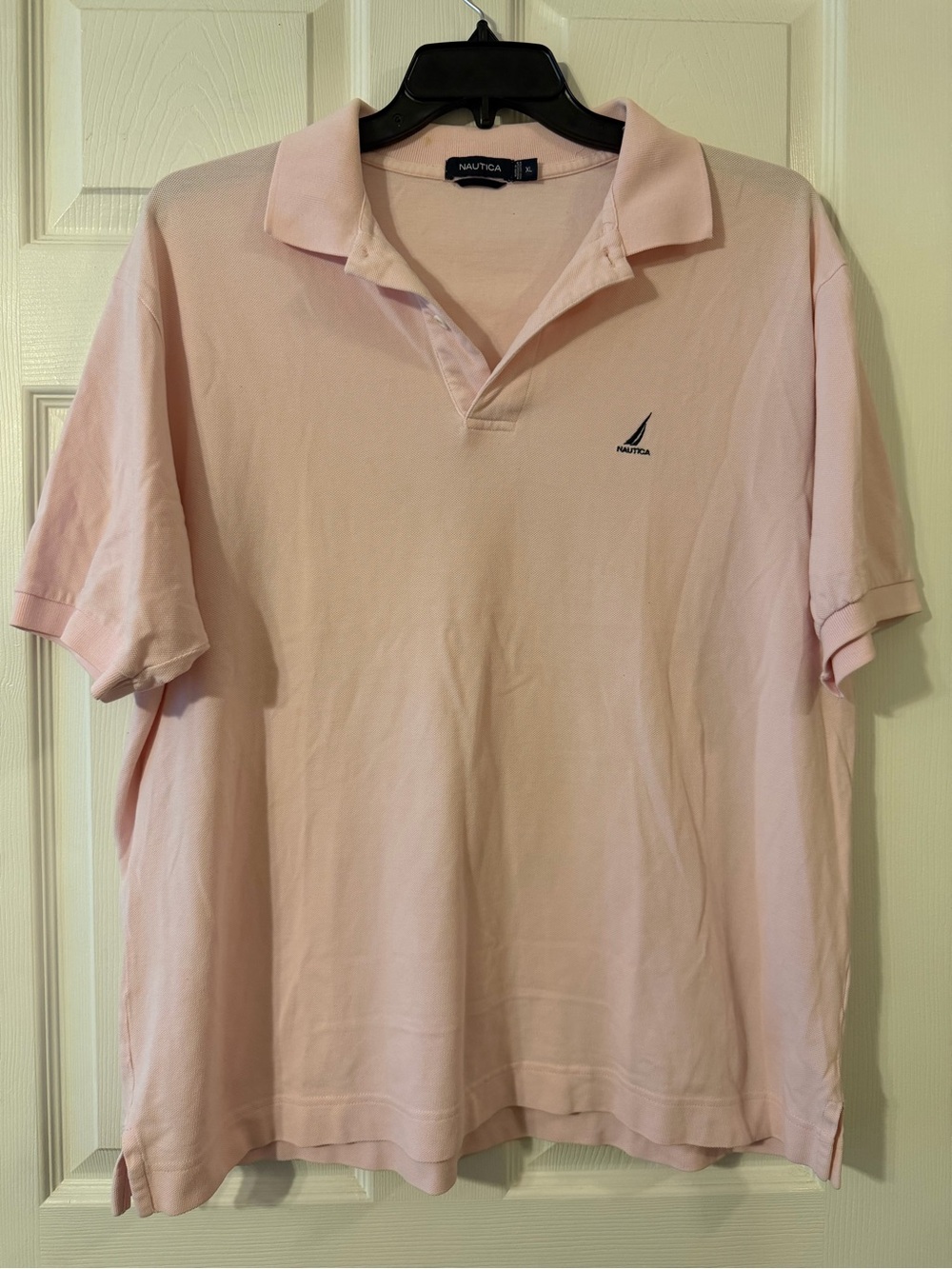 Nautica Men’s Light Pink Short-Sleeve Polo